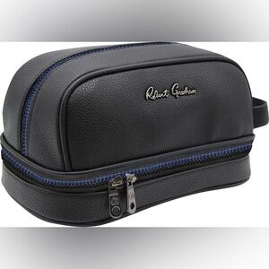 New! ROBERT GRAHAM Black Fifth Element Dopp Kitt